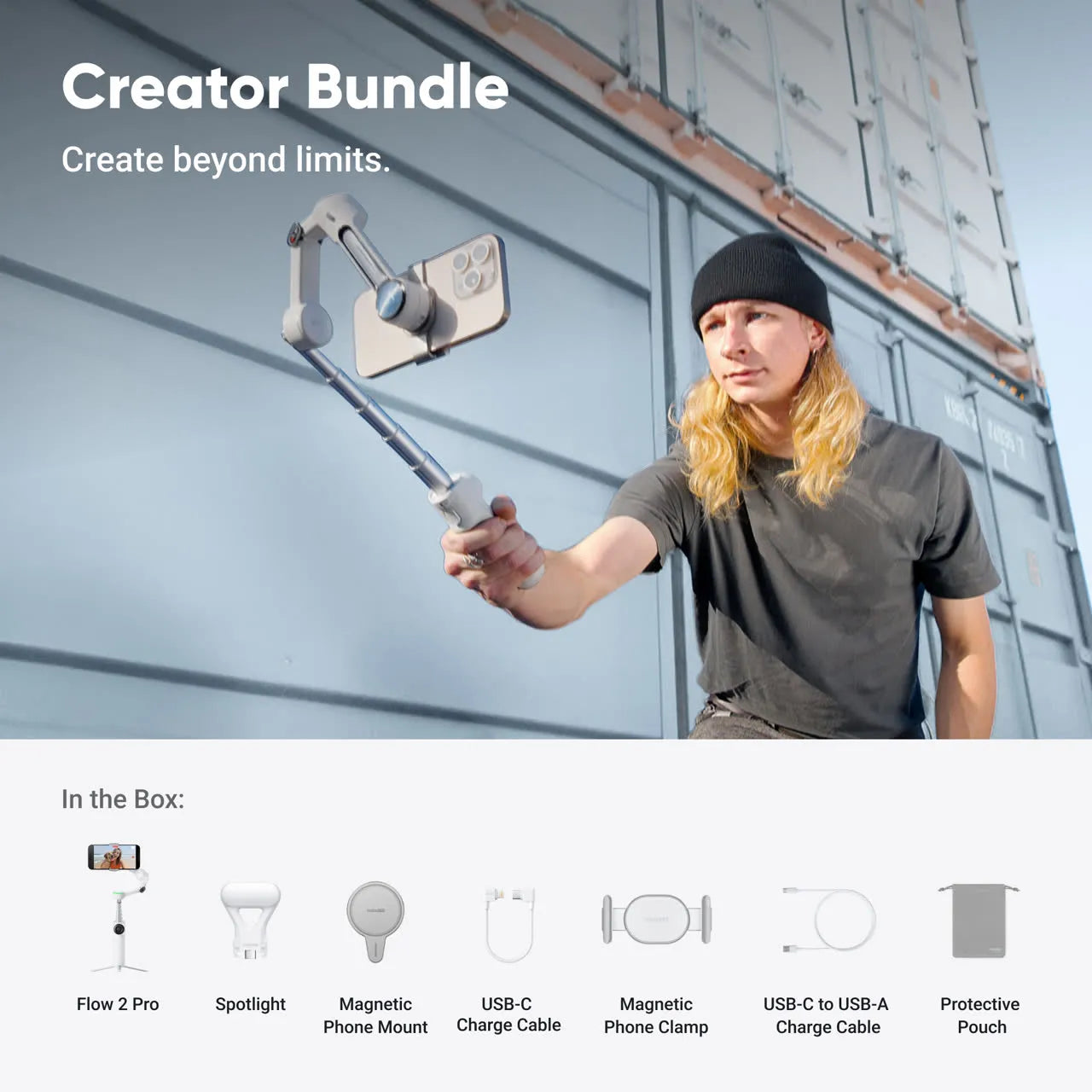 Insta360 Flow 2 Pro Creator Kit (Grey)