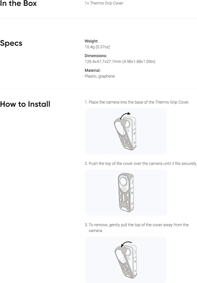 X5 Thermo Grip Cover