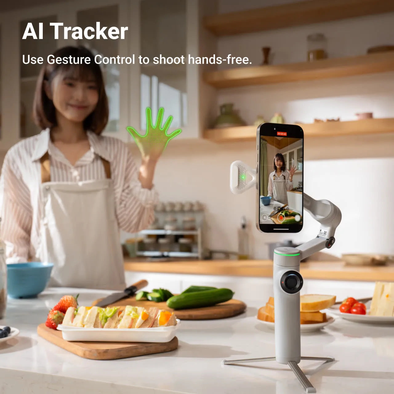 Insta360 Flow 2 Pro (Grey) with AI Tracker Bundle